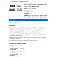 thumbnail image 2 of Front Brake Pad Set - Compatible with 2015 - 2019 INFINITI Q70L 2016 2017 2018, 2 of 2
