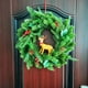 thumbnail image 4 of Bearachild Guirnalda de Navidad con de pino, alce bonito, ventana colgante, pared, forma redonda, guirnaldas, colgador de aro impermeable, colgante Kits de decoración para fiestas Bearachild HA067915-00, 4 of 6