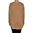 thumbnail image 5 of Michael Kors Cotton Blend Knit Long Sleeve Crew Neck Sweater (M, Dark Camel), 5 of 5