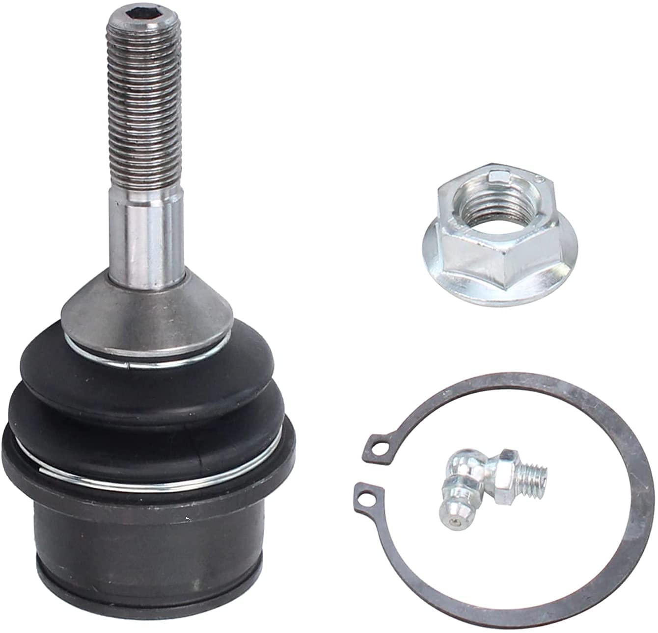 Detroit Axle - Front 4pc Ball Joints for 2003-2005 Ford Crown Victoria Lincoln Town Car Mercury Grand Marquis Marauder, 4 Upper Lower Ball Joints 2003 2004 2005 Replacement