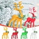 thumbnail image 5 of Adorno Navideño De Terciopelo Con Renos Adornos Navideños De Colores Con Guirnalda Verde Adornos Colgantes Con Ciervos De 5,5 Pulgadas Para Árboles De Navidad Y Fiestas, 5 of 8