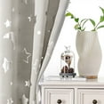 thumbnail image 4 of XmhyTop Simplicity style Perforated Curtain Treatments，,Shading Curtain Suitable for Bedroom,Living Room,Kitchen（2 Panels ，83.8" L x 52" W，Beige A98）, 4 of 5