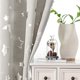 thumbnail image 4 of Nvzi Cortinas perforadas de estilo sencillo, cortinas de sombreado adecuadas para dormitorio, sala de estar, cocina (2 paneles, 63" de largo x 52" de ancho, beige A98), 4 of 5
