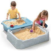 Simplay3 Big Mountain Off Road Adventure Sandbox with Cover, Periwinkle Blue/Frost Gray
