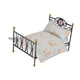 thumbnail image 4 of Modelo de cama 1:6, cama en miniatura, modelo de decoración de muebles, decoración de casa de muñecas, accesorios, muebles de dormitorio con cama en D, 4 of 9