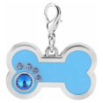 thumbnail image 1 of Etiquetas de identificación de mascotas personalizadas Hundemarken Legierung Katzenmarken Hundeknochen geformte etiquetas blancas Charm Charm Identifikationsanhänger (Blau), 1 of 5