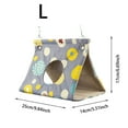 thumbnail image 2 of Pájaro plegable para loros y aves. Cama para loros de interior. Artículos para mascotas para agapornis y periquitos. Uso doméstico en interiores., 2 of 3