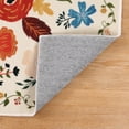 thumbnail image 4 of 5x7 ft Living Room Area Rug Machine Washable Boho Area Rug Non Slip Floral Vintage Low Pile Large Rug for Living Room, Bedroom, Farmhouse, Dining Room, Kids Playroom, 4 of 12