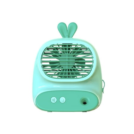 

lulshou Cool Fan Kids Portable Aired Conditioner Fan Rechargeable Evaporative Portable Aired Cooler Humidifier 3 Speed USB-C Portable Aired Conditioner For Bedroom Office