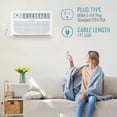 thumbnail image 5 of Keystone New 10,000 BTU 450 Sq Ft Through-the-Wall Air Conditioner with 10,600 BTU Supplemental Heat, White, 5 of 22
