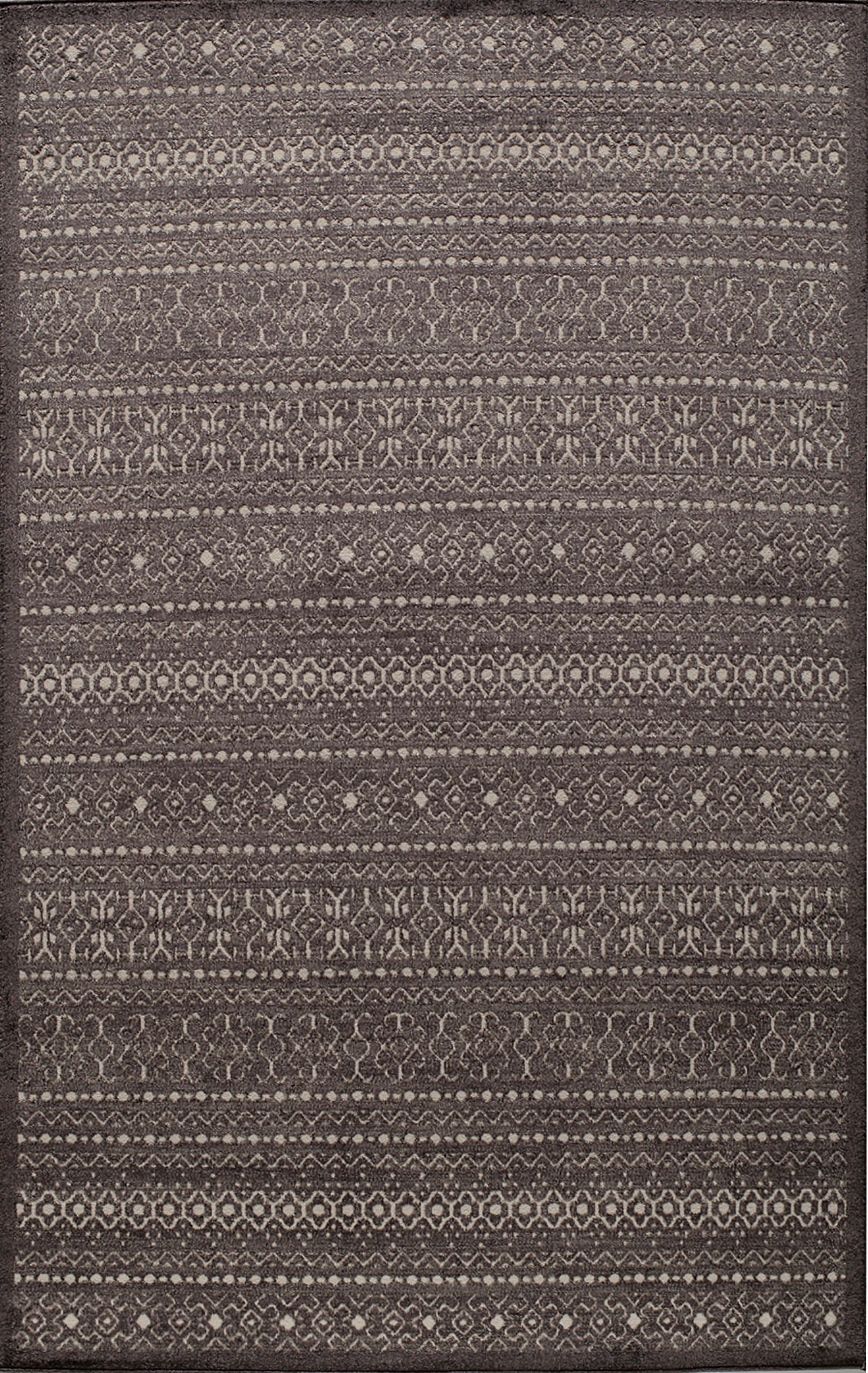 Rugs America Riviera Collection Charcoal RV300C Transitional Oriental Area Rug 5' x 8'
