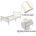thumbnail image 3 of Twin Size Bed Frame with Headboard & Footboard, Wood Twin Platform Bed Frame, Modern Bed Mattress Foundation Sleigh Bed, Single Bed Frame with Wood Slat Support, Easy Assembly, 3 of 10