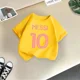thumbnail image 5 of Nueva camiseta de manga corta de verano de la marca Messi para niños, camisetas casuales Sunshine para niños y niñas, camiseta básica de fútbol, ropa linda para niños, 5 of 5