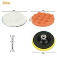 thumbnail image 6 of PrePat 9Pcs 5 Inch Car Buffing Polishing Pads Waxing Sponge Foam Kit for Polisher Drill, 6 of 7
