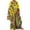 Yellow-D, variant on Women's Gold Embroidery Long Kaftan Dress Plus Size Beach Cover Up