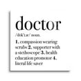 thumbnail image 1 of Doctor Literal Life Saver Black Script 24 x 24 Glass Wall Hanging Sign, 1 of 4