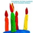 thumbnail image 4 of Sombrero de feliz cumpleaños, sombrero de pastel de feliz cumpleaños de felpa con sombreros de fiesta de velas multicolores, cumpleaños de adultos ideal para cumpleaños oso de fresa Hogar, 4 of 5