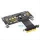 thumbnail image 2 of Tarjeta Elevadora M.2 M-Key NVME SSD A PCIe X4 Cable de Extensión con Ventilador de Refrigeración RGB LED Almohadilla Magnética para 2230-2280 NVME SSD B, 2 of 5