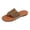 Brown, variant on Women's Roman Sandals Summer 2025 Trend Leopard Print Slides - Lightweight Quick-Dry Indoor/Outdoor Slippers with Cushioned Arch Support for Beach & Vacation