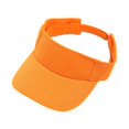 thumbnail image 4 of Sombrero con visera para el sol, sombrero de playa de algodón con parte vacía para adultos, niños, ciclismo, deportes al aire libre Naranja, 4 of 8