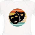 thumbnail image 4 of Inktastic Theater Masks Acting Retro Sunset Boys or Girls Long Sleeve Baby Bodysuit, 4 of 5