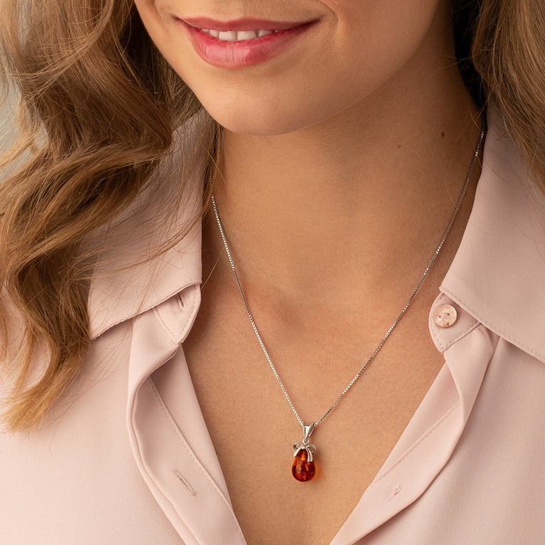 Amber necklace best sale walmart
