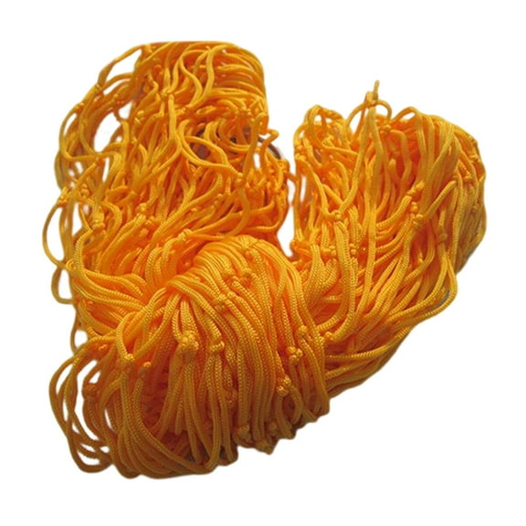 Hamaca de cuerda de malla portátil para deportes al aire libre shamjiam para acampar con ganchos naranja