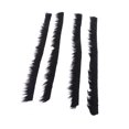 thumbnail image 1 of Black Fur Fabric, Faux Fur Fabric Pure Color Washable  For Centerpieces For Christmas Tree, 1 of 8