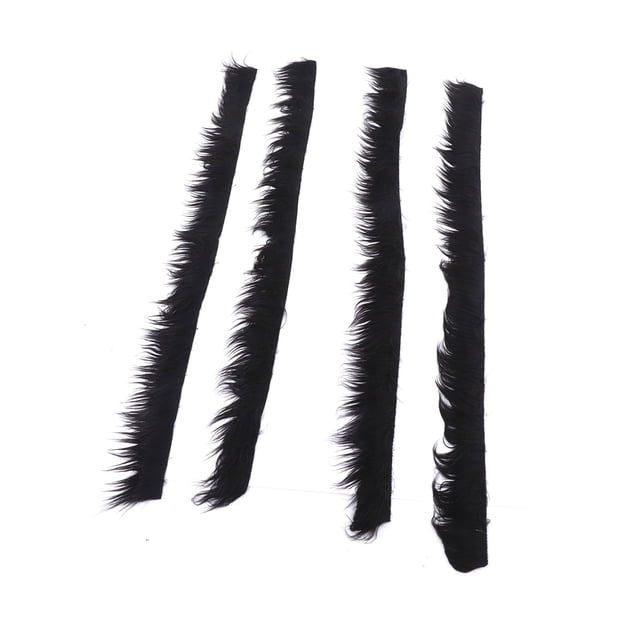 Black Fur Fabric, Faux Fur Fabric Pure Color Washable For Centerpieces For Christmas Tree