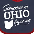 thumbnail image 4 of Inktastic Someone in Ohio Loves Me Boys or Girls Baby Bib, 4 of 4