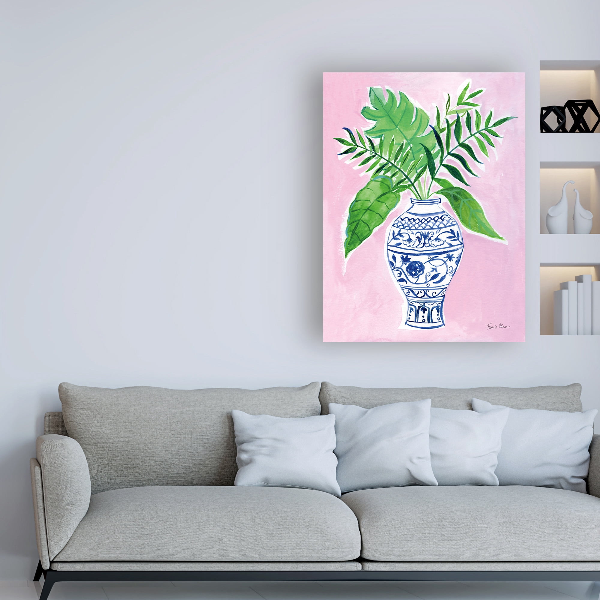 Trademark Fine Art 'Elegant Chinoiserie I Crop' Canvas Art by Farida Zaman