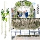 thumbnail image 4 of 12 flores artificiales de glicina de 3.6 pies/pieza blanca densa artificial de glicina falsa de vid de ratta para colgar guirnalda de flores de seda para decoración del hogar, fiesta, boda (blanco-den, 4 of 5