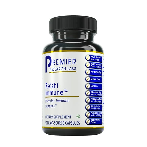 Premier Research Labs Reishi Immune - Reishi Mushroom Extract Supplement Aids Immune System Health* - Organic Mushroom Supplement for Immunity Support* - 90 Plant-Source Capsules