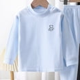thumbnail image 5 of CAUYDY 2T 3T 4T 5T Little Kid Girl Photoshoot Outfits Baby Pajamas Fall Winter Long Sleeve Shirt and Pants 2Pcs Cute Set Child Sleepers for Girls Sizes 4-5 Years,Blue, 5 of 6