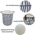 thumbnail image 2 of AUCHEN Large Collapsible Laundry Hamper with Handles,Storage Baskets,Waterproof Dirty Clothes Laundry Basket,Foldable Bin Storage Basket Organizer for Kid Baby Toy Collection(Round-Irregular Stripe), 2 of 7
