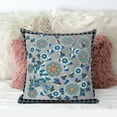 thumbnail image 3 of HomeRoots 481076 18 x 18 in. Peacock Broadcloth Floral Zippered Pillow, Gray & Black, 3 of 3