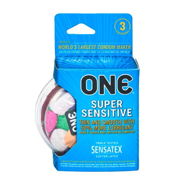 One® Super Sensitive External Condom 3 Count