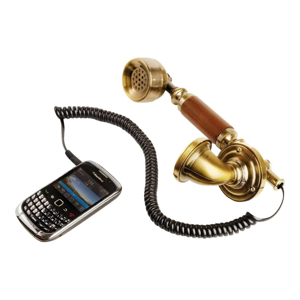 Princess International Retro Phone Headset wired wood style