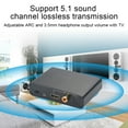 thumbnail image 1 of Digital To Analog Audio Converter DAC Converter,  DAC Audio Adapter For ARC Optical Fiber 5.1 Sound Channel Lossless Transmission, DAC Signal  For Home Theater Teaching, 1 of 8