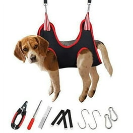 XTEILC Pet Dog Grooming Hammock Harness for Cats Dogs Dog Sling for Grooming Dog Hammock Restraint Bag Ear Eye Care Walmart