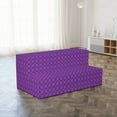 thumbnail image 4 of Geometrical Foldable Mattress, Purple Striped Rounds, 78.7" x 47.2", Quartz Violet Fuchsia, by Ambesonne, 4 of 6