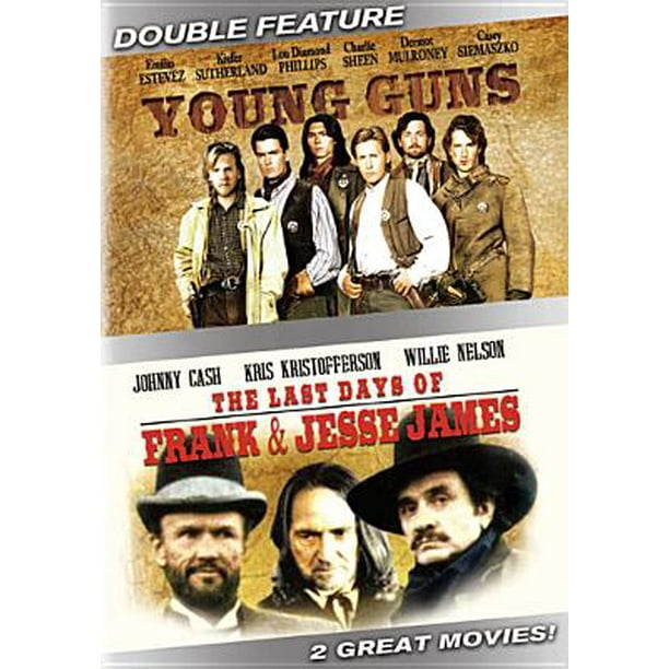Young Guns The Last Days Of Frank And Jesse James Double Feature Full Frame Widescreen Walmart Com Walmart Com