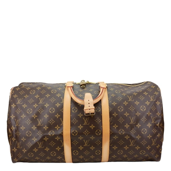 Pre-Owned Louis Vuitton Keepall 55 Monogram Canvas Travel Bag Brown