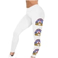 thumbnail image 4 of Vivianyo HD Women's Independence Day Yoga Patriotic Pants Fashion Casual 4Th Of July American Flag Print Leggings with Yoga Sport Elastic Slim Pants（All Colors and Sizes）, 4 of 5