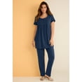 thumbnail image 2 of Roaman's Women's Plus Size Two Pocket Soft Knit Swing Tunic, 2 of 6