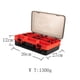 thumbnail image 3 of Caja de aparejos de pesca Compartimento Almacenamiento de cebos para señuelos Portaequipos de pesca (Rojo), 3 of 7