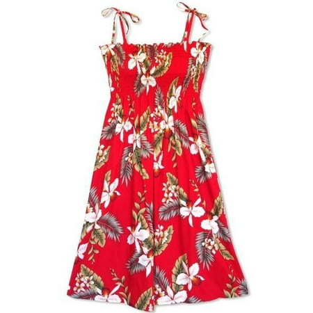 LAVAHUT - Volcanic Red Moonkiss Authentic Hawaiian Dress - Walmart.com