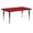 Red, variant on Flash Furniture 24''W x 60''L Rectangular Oak HP Laminate Activity Table - Height Adjustable Short Legs