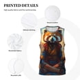 thumbnail image 3 of Naloa Prairie Meditating Raccoon Basketball Jersey Reversible Men's Mesh Athletic Sports Shirts Training Practice S-4XLXX-Large, 3 of 6