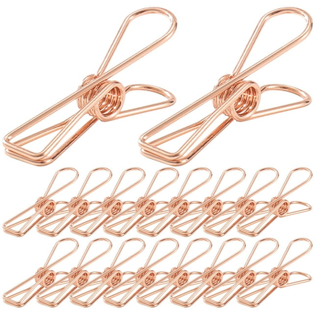 30 abrazaderas de metal resistentes para tiendas de campaña, luces de cadena y alimentos versátiles.